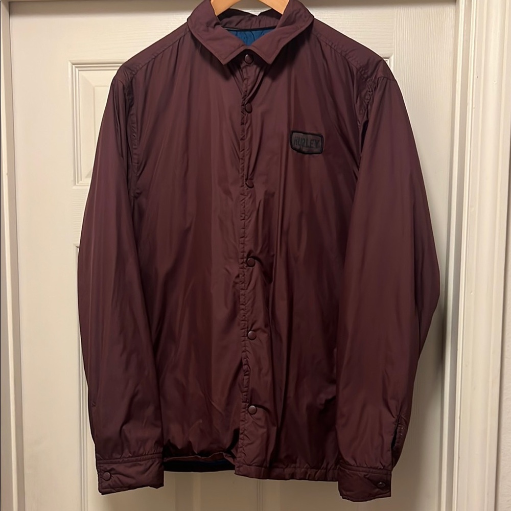 Hurley Brown Windbreaker Jacket